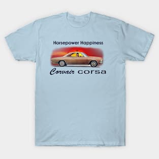 Corvair Corsa - Horsepower Happiness T-Shirt